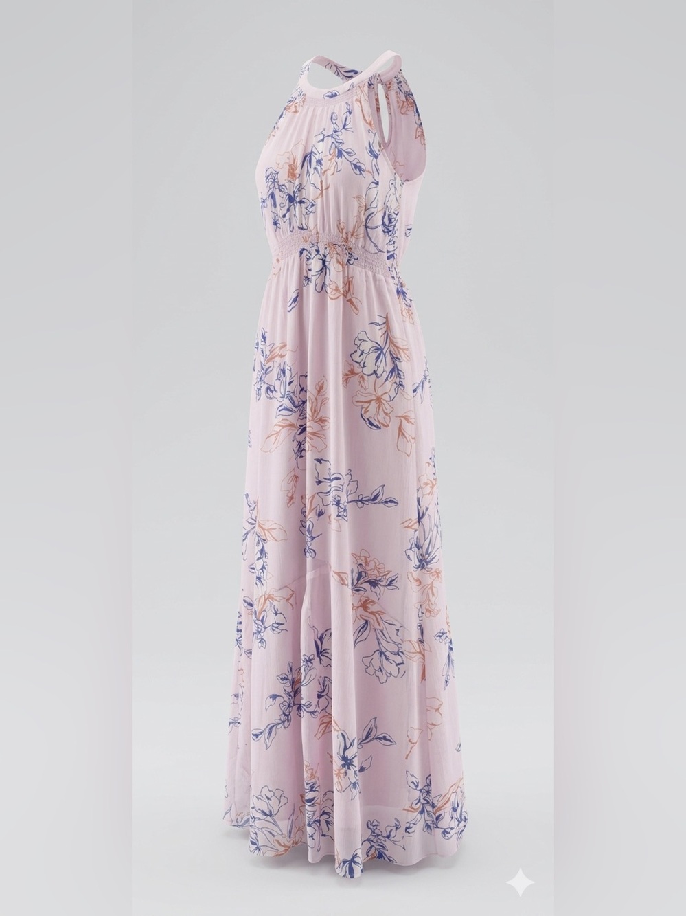 A Pea in the Pod Floral Halter Maxi Dress - Size M - Bohemian, maternity